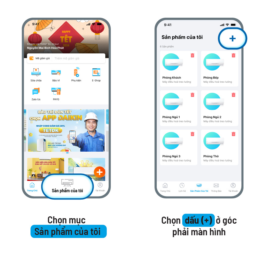 Bước 1 Đăng ký gia tăng bảo hành
