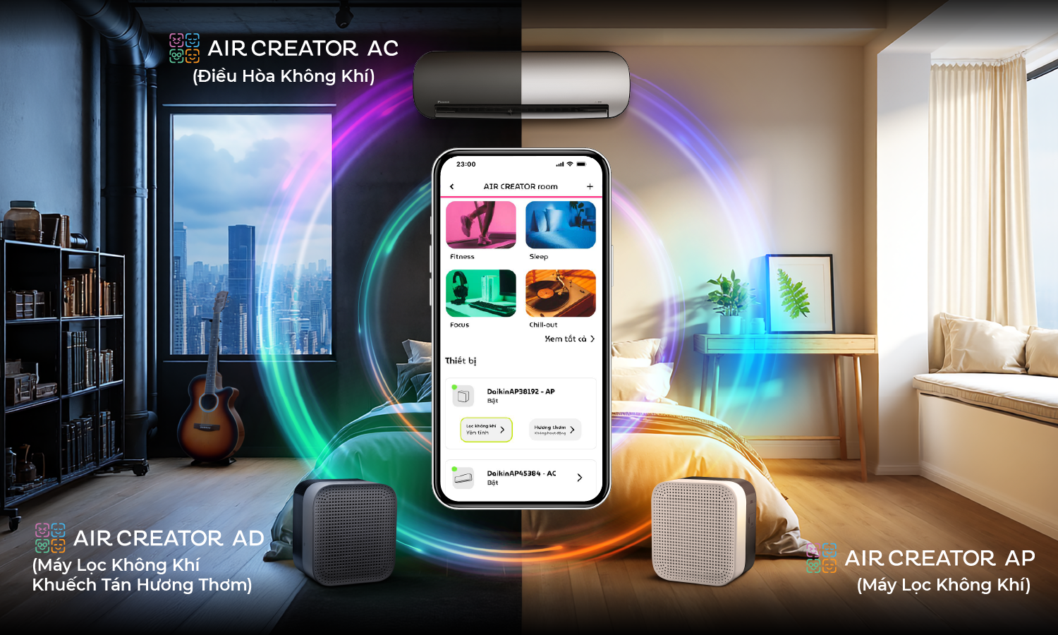 Top 5 l&yacute; do n&ecirc;n chọn bộ đ&ocirc;i điều h&ograve;a v&agrave; m&aacute;y lọc kh&ocirc;ng kh&iacute; AIR CREATOR cho kh&ocirc;ng gian sống hiện đại