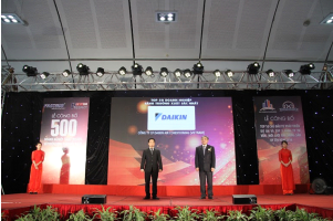 Daikin Việt nam được vinh danh trong Lễ công bố Top 500 doanh nghiệp tăng trưởng nhất Việt Nam