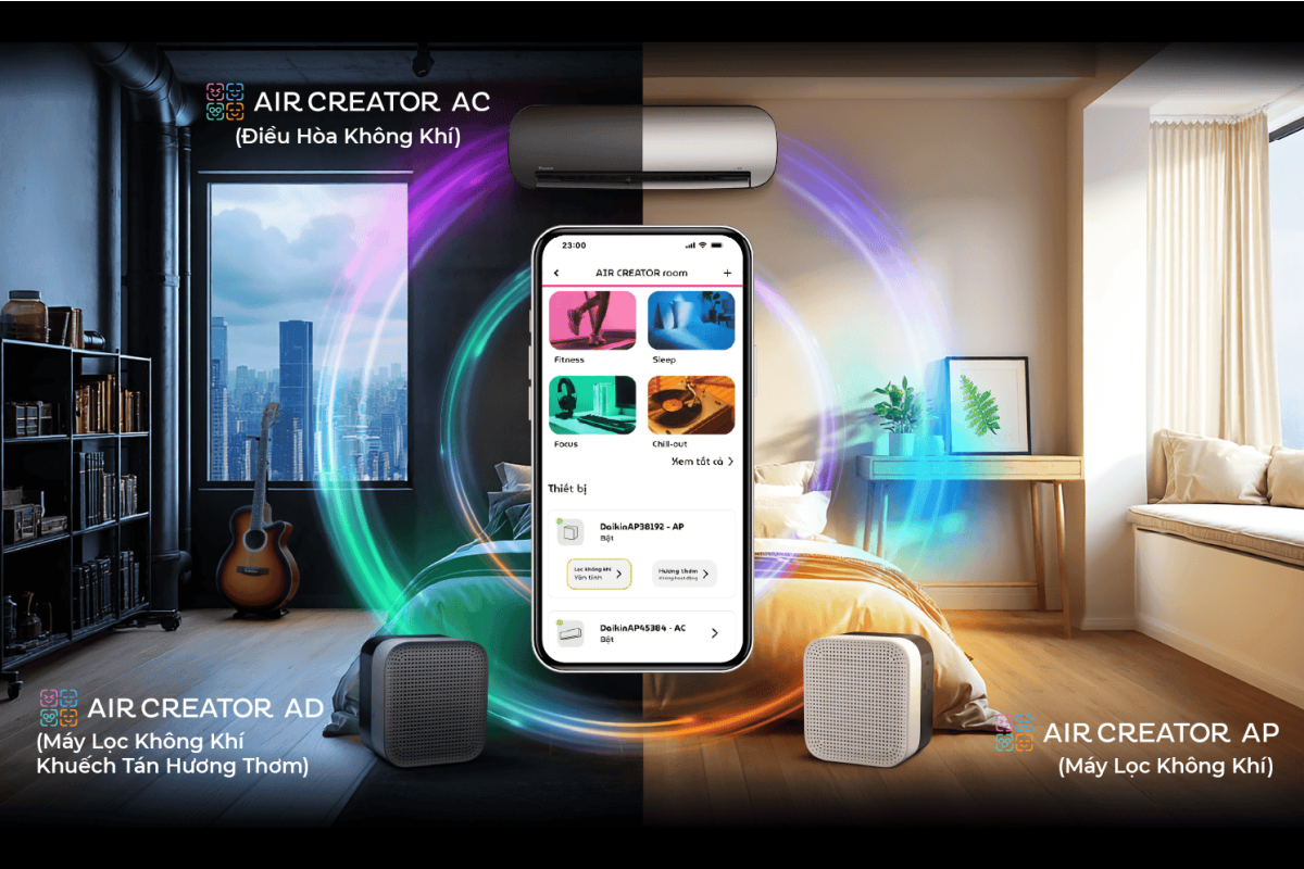 DAIKIN AIR SELECT - Ứng dụng điều khiển kh&ocirc;ng kh&iacute; mới