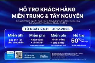 Daikin Vietnam triển khai chương tr&igrave;nh hỗ trợ kh&aacute;ch h&agrave;ng tại miền Trung & T&acirc;y Nguy&ecirc;n bị ảnh hưởng bởi mưa lũ