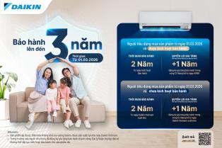 Bảo h&agrave;nh đến 3 năm, An t&acirc;m d&agrave;i l&acirc;u