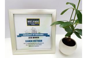 Daikin Vietnam vinh dự nằm trong top 100 nơi làm việc tốt nhất Việt Nam 2018