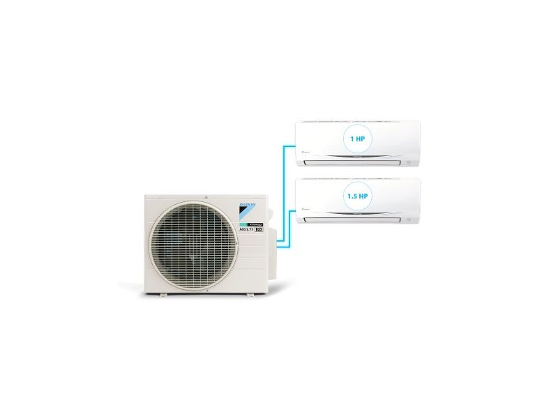 Combo 2 dàn lạnh Điều Hòa Inverter Multi S - 1HP + 1.5HP