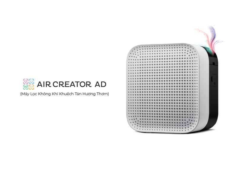 AIR CREATOR - M&aacute;y lọc kh&ocirc;ng kh&iacute; khuếch t&aacute;n hương thơm MCMH55AVM7W (M&agrave;u Trắng)