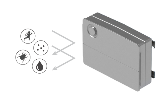 IP55-compliant sealed electrical component box